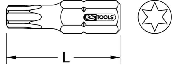 KS TOOLS Skrūvgrieža uzgalis 918.3059